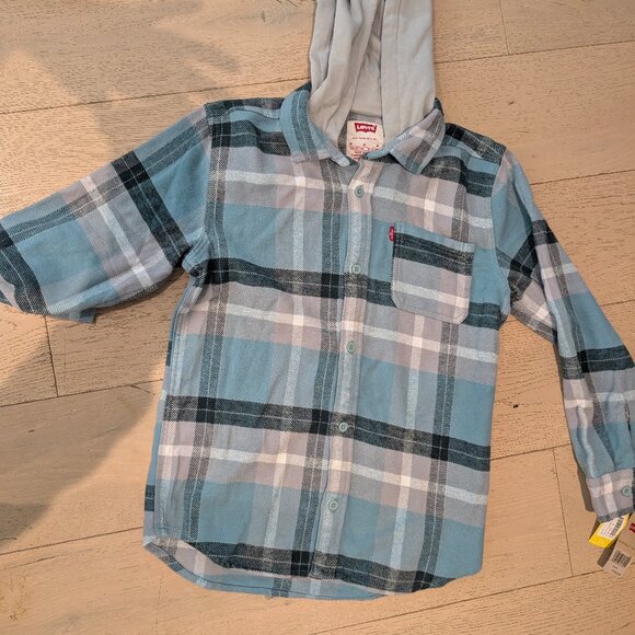 Hooded flannel short - Picture 1 of 1
